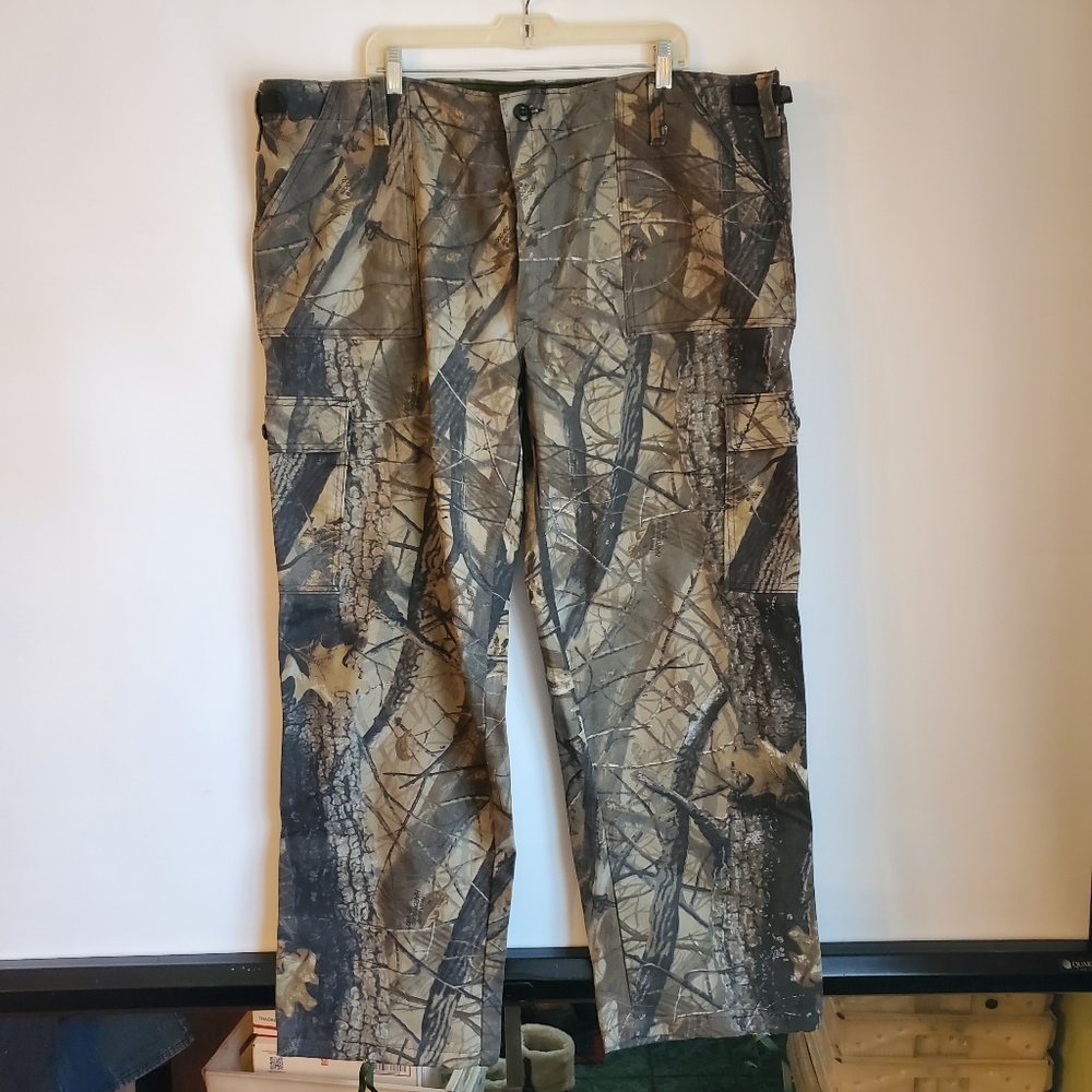 REALTREE PANTS CAMOUFLAGE MEN'S GREEN/BROWN SIZE XXL